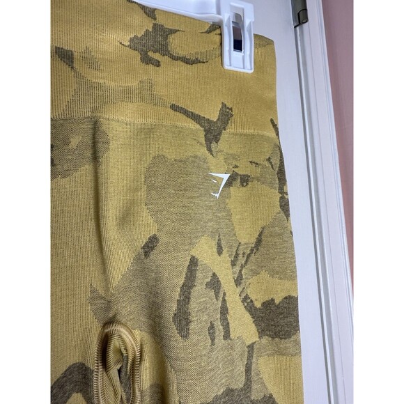Women’s XS GYMSHARK Adapt Camo Seamless Leggings Yellow - Picture 3 of 6